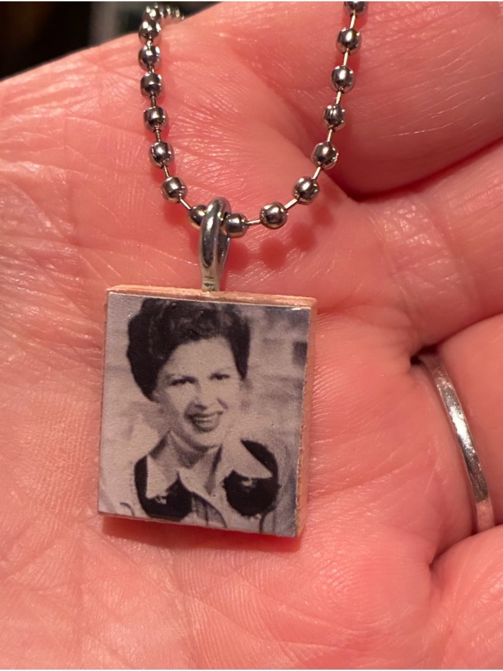 Patsy Cline Scrabble Necklace